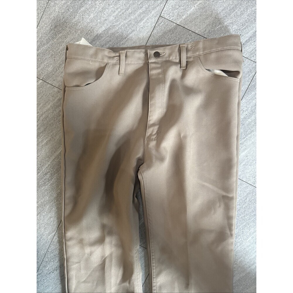 Vintage Wrangler Western Pants Rancher Mens Size 40 x 32 Cowboy Straight Tan - Picture 5 of 7